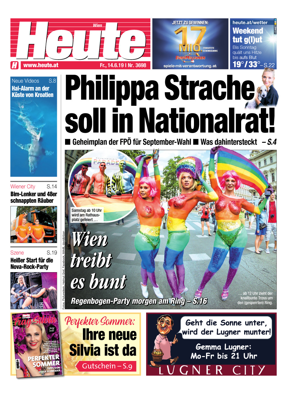 Cover Wiener Zeitung 14.6.2019